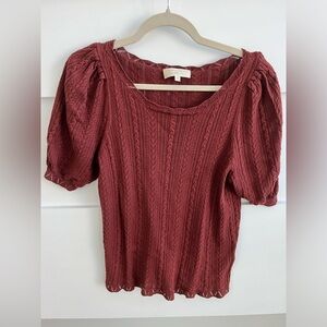 Sézane Burgundy Top